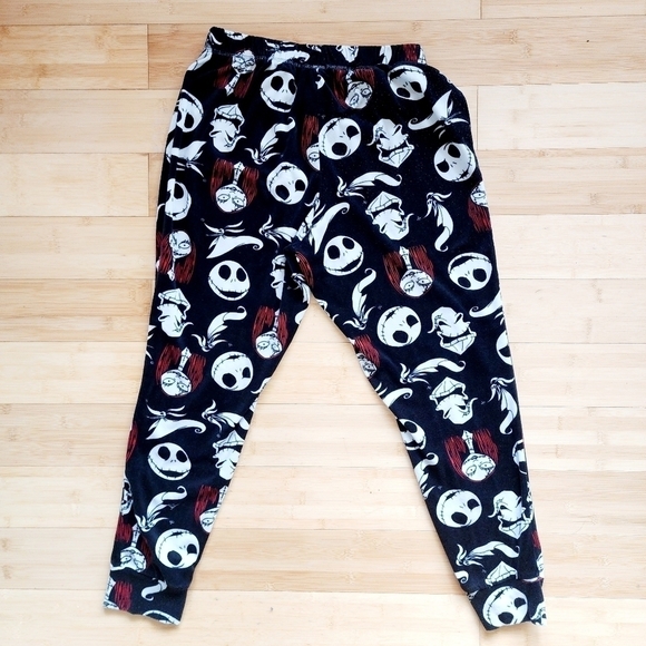 Disney The Nightmare Before Christmas Pajama Pants Black Lounge Women's Medium M - Picture 3 of 7